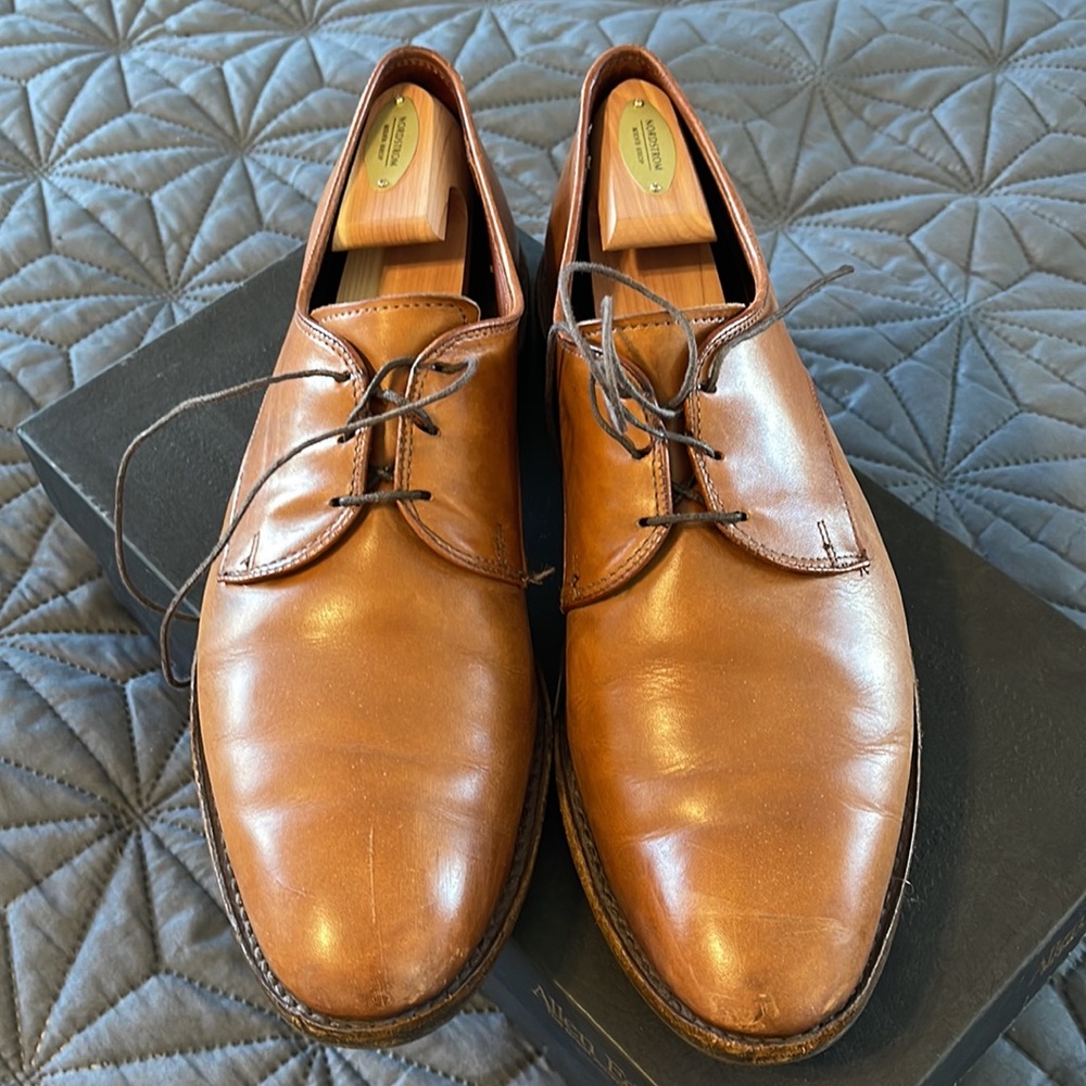 ALLEN EDMONDS Kenilworth Walnut Sz 12 B Mens Shoes Oxford Dress Business Casual - Picture 6 of 11